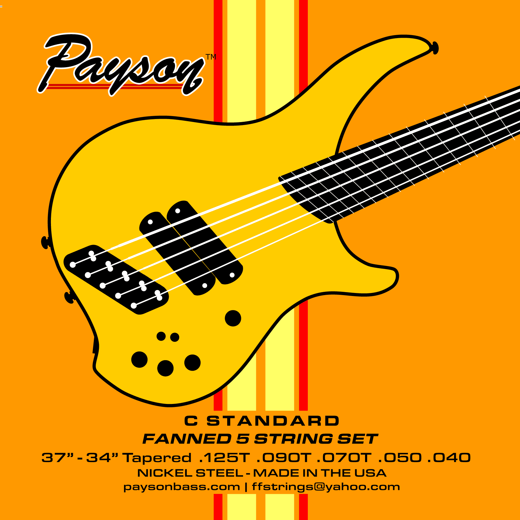 Payson NS C STANDARD - MULTI-SCALE 5 String Bass Set