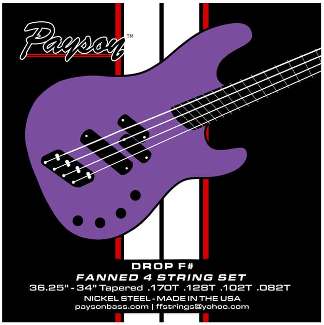 Payson NS DROP F# STANDARD - MULTI-SCALE 4 String Bass Set